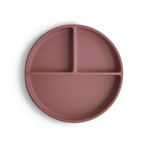 Mushie Silicone Plate - Woodchuck